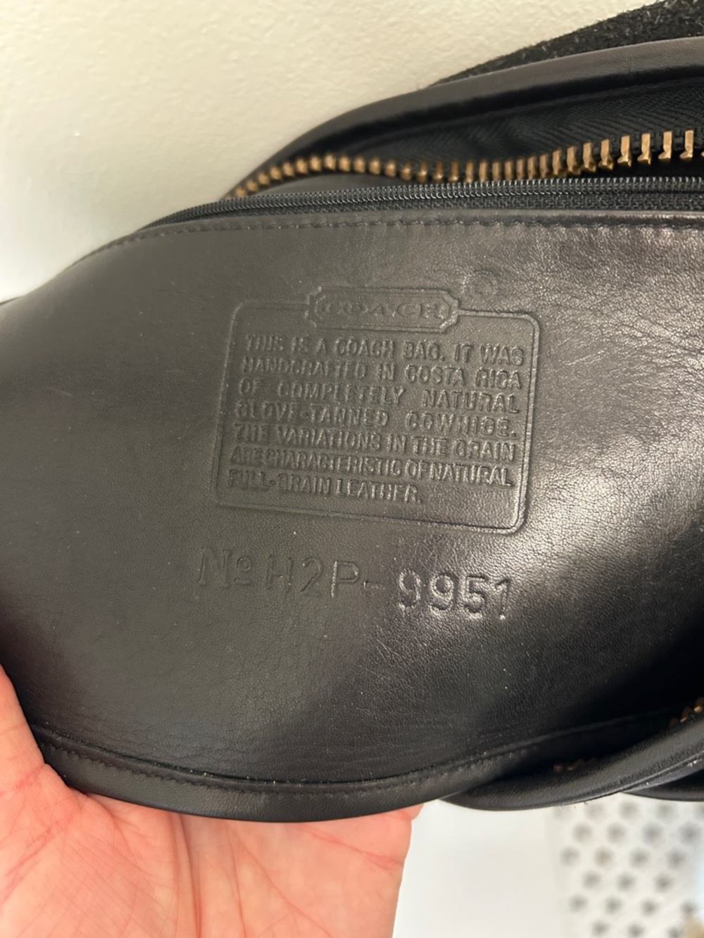 Coach Patricia’s Legacy #9951 Black Leather Crossbody Saddle Bag - Picture 9 of 10